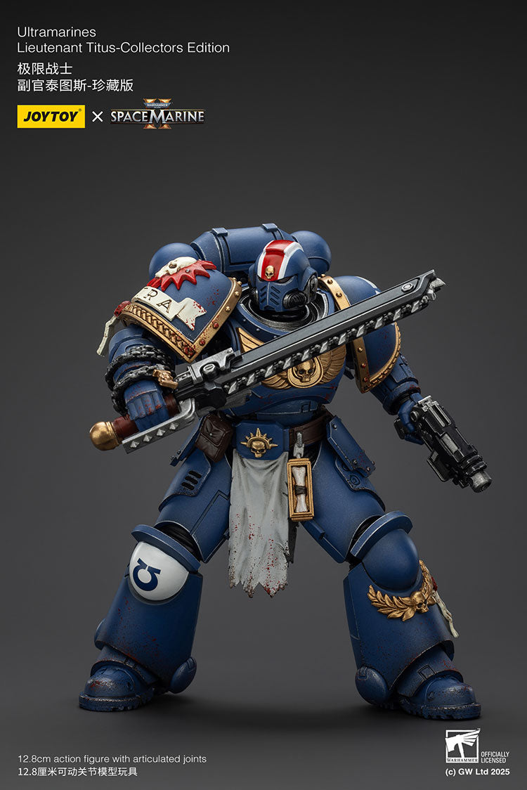 Joytoy 1/18 Warhammer 40k Space Marine 2 Ultramarines Lieutenant Titus [Collectors Edition]
