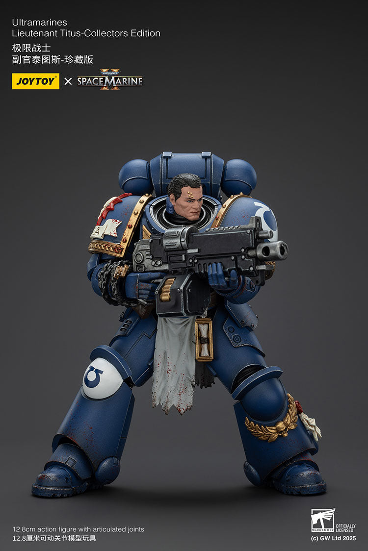 Joytoy 1/18 Warhammer 40k Space Marine 2 Ultramarines Lieutenant Titus [Collectors Edition]