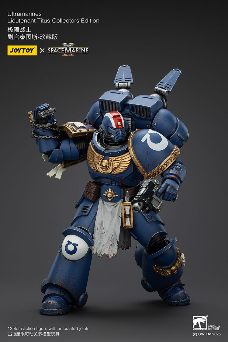 Joytoy 1/18 Warhammer 40k Space Marine 2 Ultramarines Lieutenant Titus [Collectors Edition]