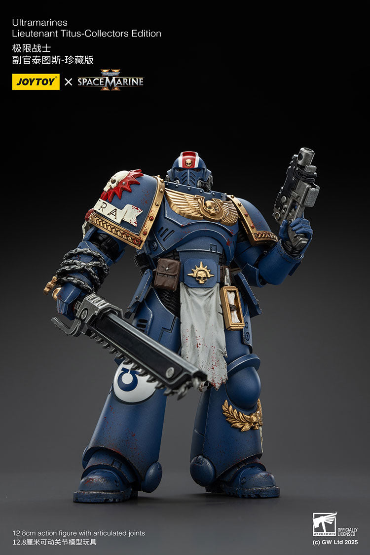 Joytoy 1/18 Warhammer 40k Space Marine 2 Ultramarines Lieutenant Titus [Collectors Edition]