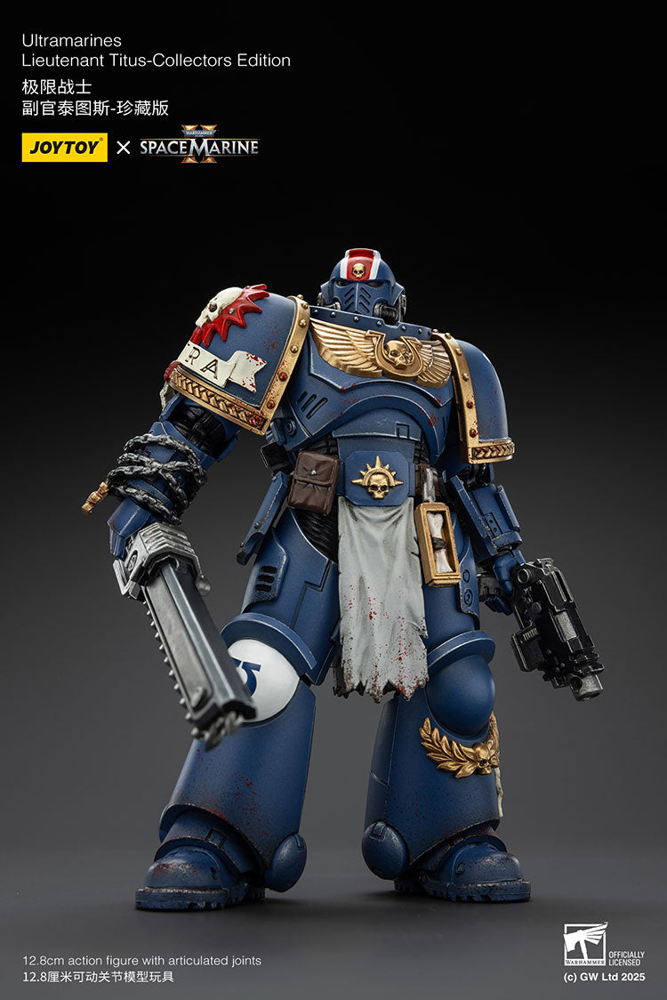 Joytoy 1/18 Warhammer 40k Space Marine 2 Ultramarines Lieutenant Titus [Collectors Edition]