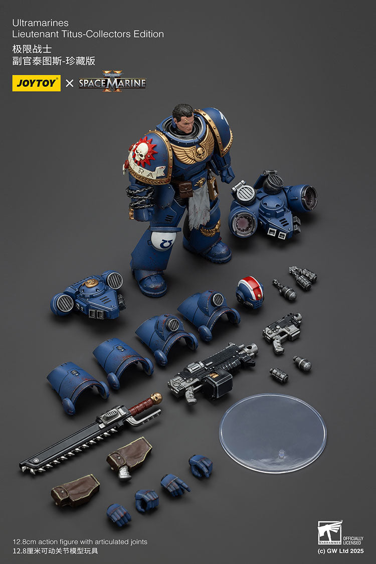 Joytoy 1/18 Warhammer 40k Space Marine 2 Ultramarines Lieutenant Titus [Collectors Edition]