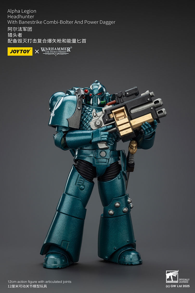 Joytoy 1/18 Warhammer The Horus Heresy Alpha Legion - Headhunter With Banestrike Combi-Bolter And Power Dagger