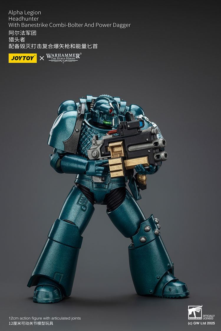 Joytoy 1/18 Warhammer The Horus Heresy Alpha Legion - Headhunter With Banestrike Combi-Bolter And Power Dagger