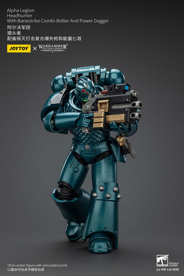 Joytoy 1/18 Warhammer The Horus Heresy Alpha Legion - Headhunter With Banestrike Combi-Bolter And Power Dagger
