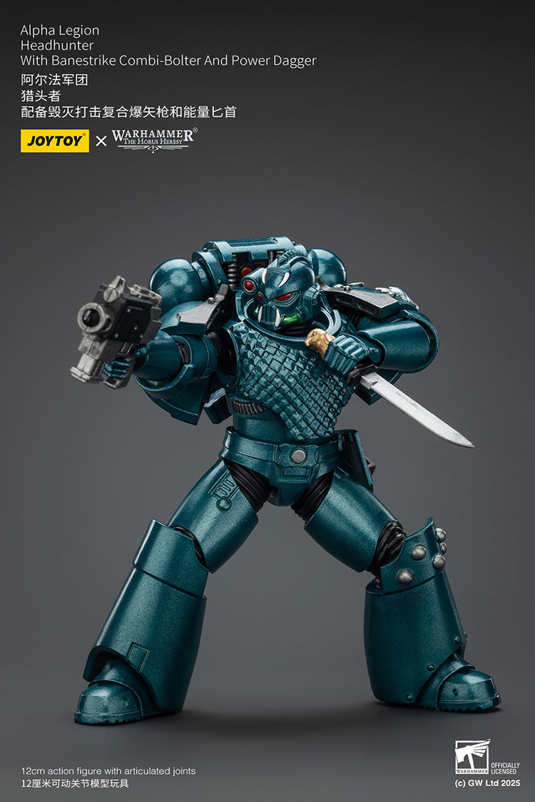Joytoy 1/18 Warhammer The Horus Heresy Alpha Legion - Headhunter With Banestrike Combi-Bolter And Power Dagger