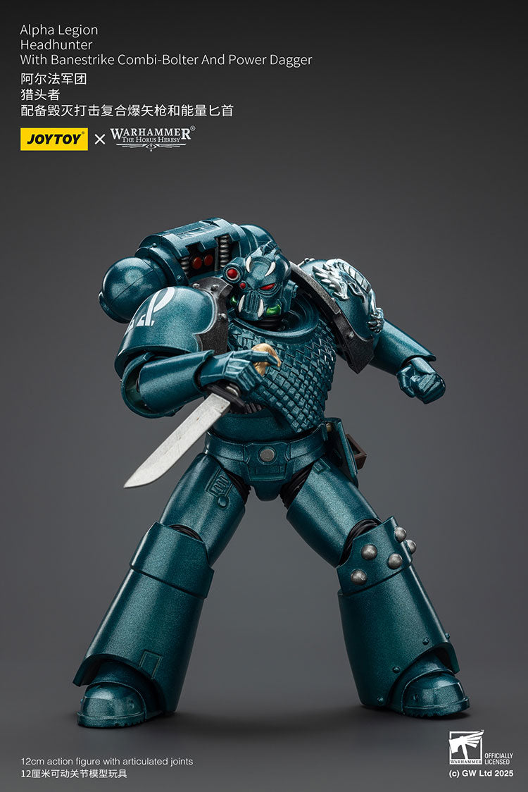 Joytoy 1/18 Warhammer The Horus Heresy Alpha Legion - Headhunter With Banestrike Combi-Bolter And Power Dagger