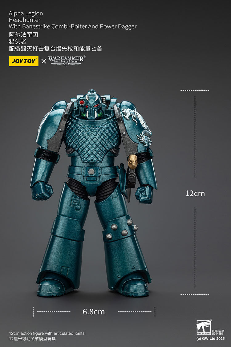 Joytoy 1/18 Warhammer The Horus Heresy Alpha Legion - Headhunter With Banestrike Combi-Bolter And Power Dagger