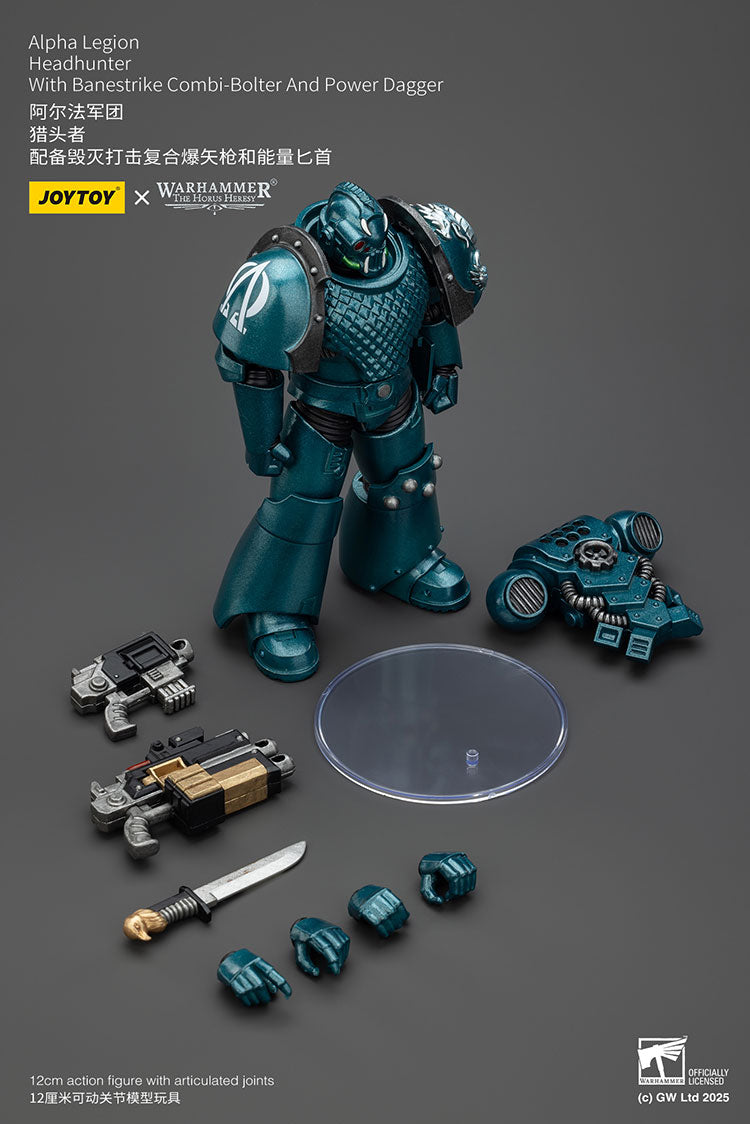 Joytoy 1/18 Warhammer The Horus Heresy Alpha Legion - Headhunter With Banestrike Combi-Bolter And Power Dagger