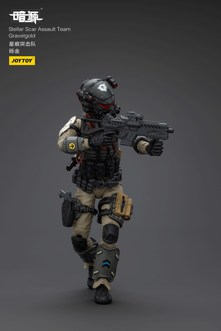 Joytoy 1/18 Dark Source Stellar Scar Assault Team - Gravelgold