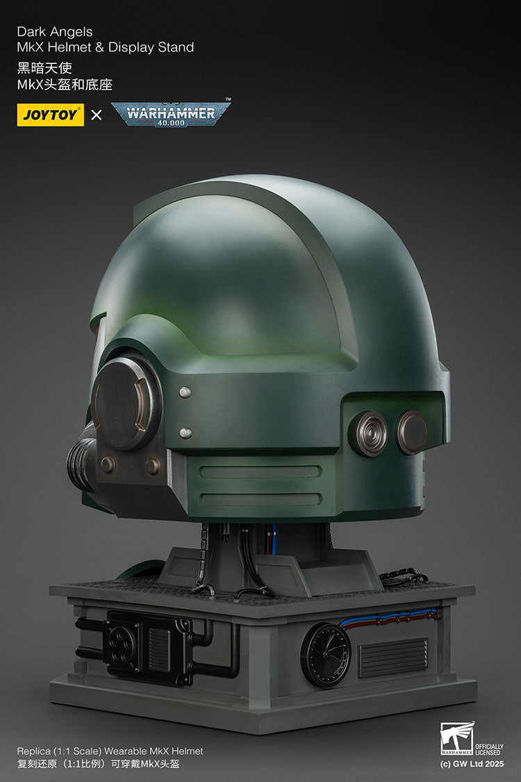 Joytoy 1/18 Warhammer 40k Dark Angels MkX Helmet & Display Stand