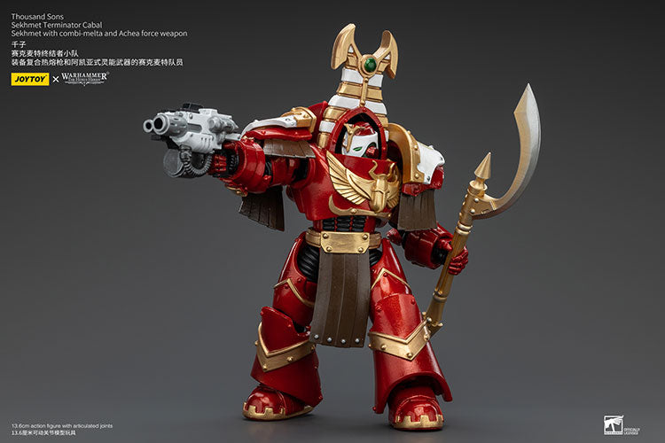 Joytoy 1/18 Warhammer Thousand Sons Sekhmet Terminator Cabal - Sekhmet with Combi-Melta and Archea Force Weapon