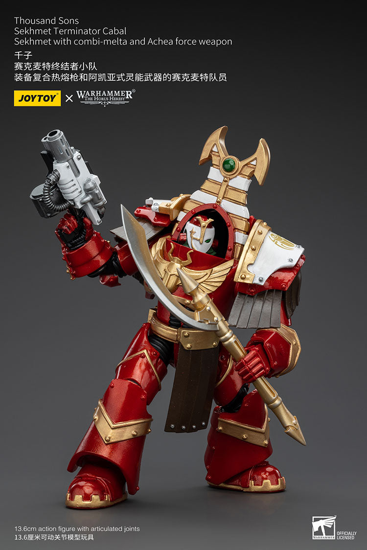 Joytoy 1/18 Warhammer Thousand Sons Sekhmet Terminator Cabal - Sekhmet with Combi-Melta and Archea Force Weapon