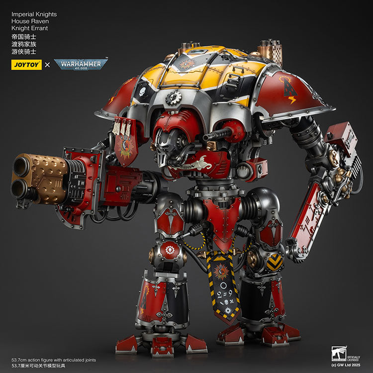 Joytoy 1/18 Warhammer 40k Imperial Knights House Raven - Knight Errant