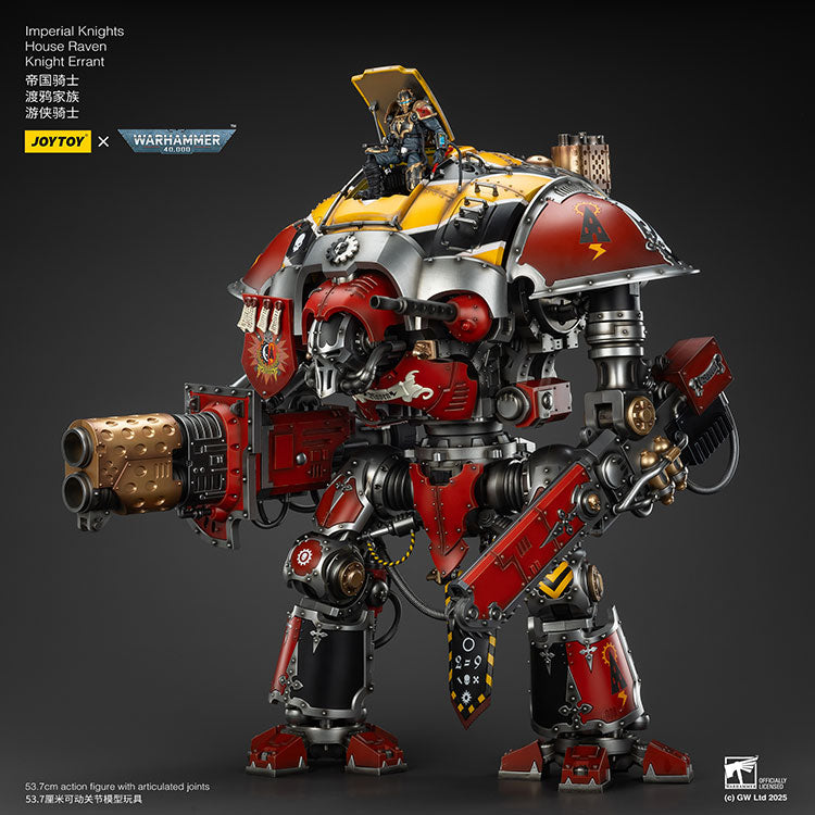 Joytoy 1/18 Warhammer 40k Imperial Knights House Raven - Knight Errant