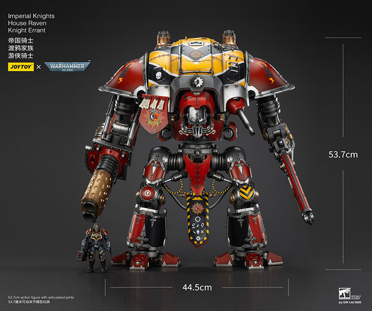 Joytoy 1/18 Warhammer 40k Imperial Knights House Raven - Knight Errant