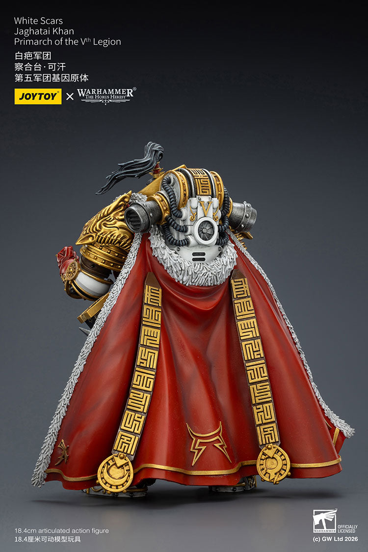 Joytoy 1/18 Warhammer The Horus Heresy White Scars Jaghatai Khan Primarch of the Vth Legion