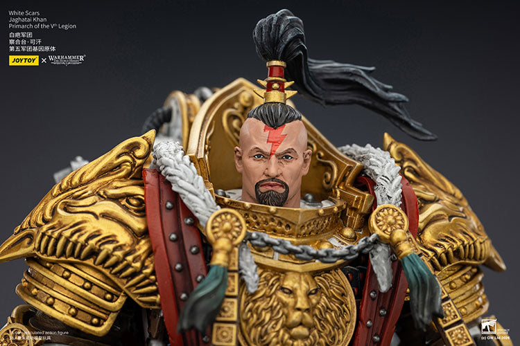 Joytoy 1/18 Warhammer The Horus Heresy White Scars Jaghatai Khan Primarch of the Vth Legion
