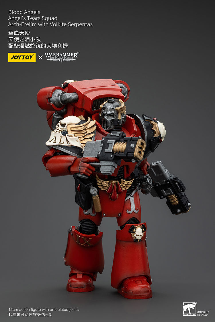 Joytoy 1/18 Warhammer The Horus Heresy Blood Angels Angel's Tears Squad Arch-Erelim with Volkite Serpentas