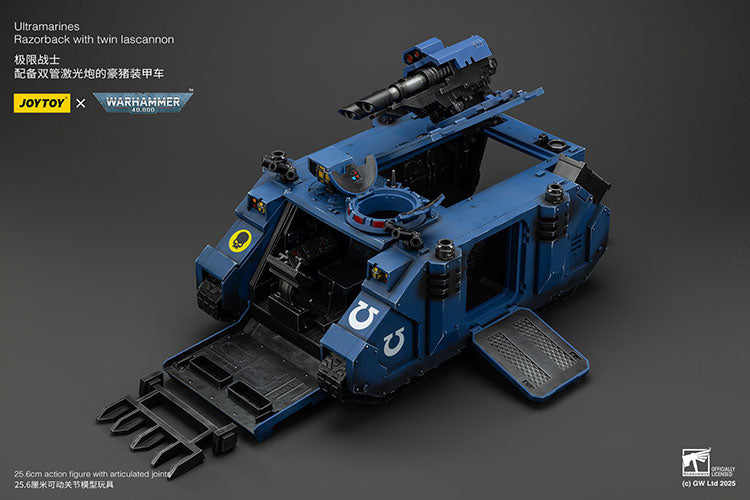 Joytoy 1/18 Warhammer 40k Ultramarines - Razorback with Twin Lascannon