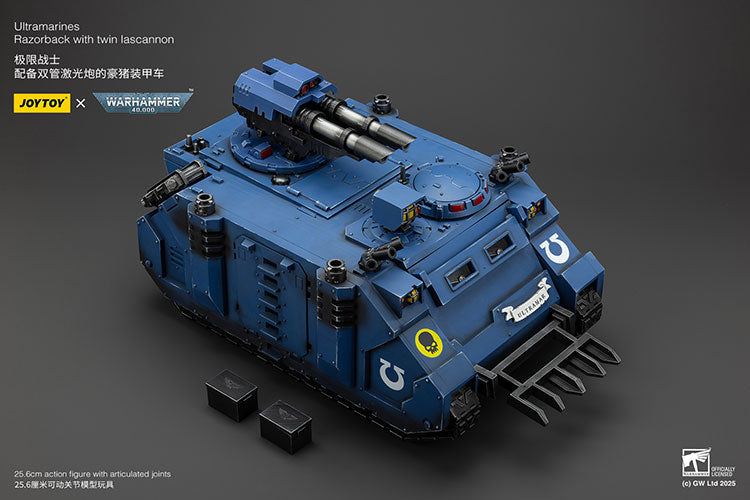 Joytoy 1/18 Warhammer 40k Ultramarines - Razorback with Twin Lascannon