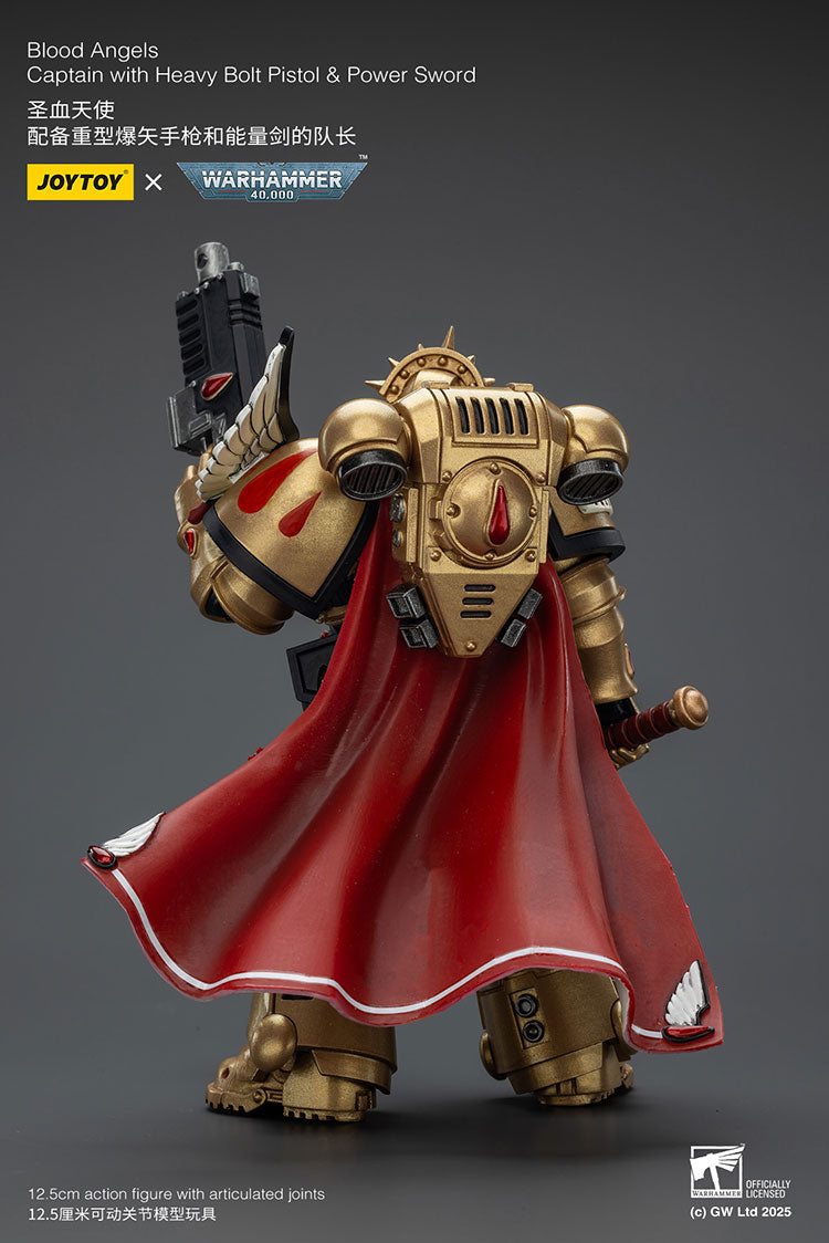 Joytoy 1/18 Warhammer 40k Blood Angels - Captain with Heavy Bolt Pistol & Power Sword