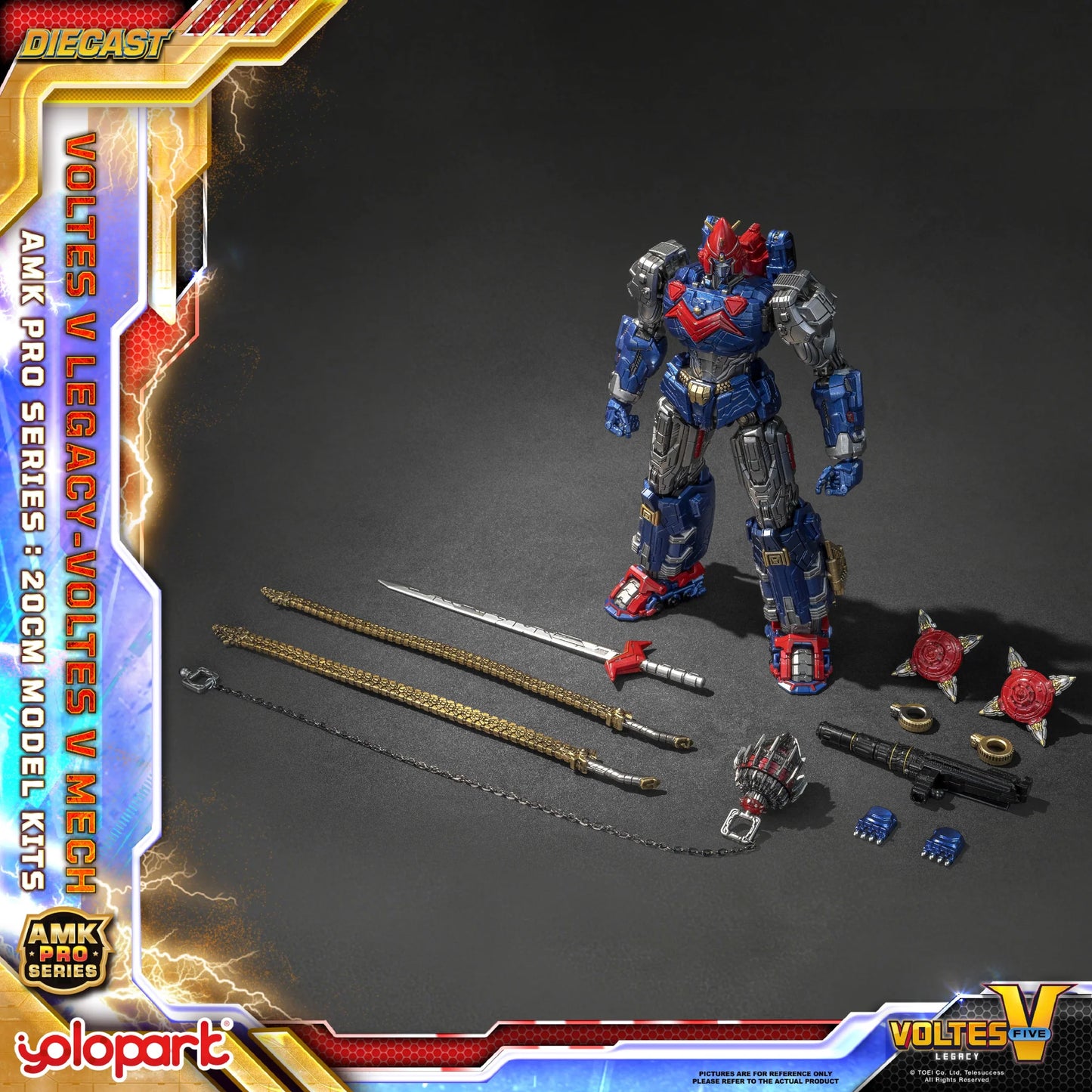 YoloPark AMK PRO Series Voltes V Legacy - Voltes V [Model Kit]