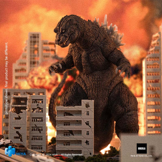 Hiya Toys Exquisite Basic Godzilla, Mothra and King Ghidorah: Giant Monsters All-Out Attack 2001 - Godzilla [Dented Box]