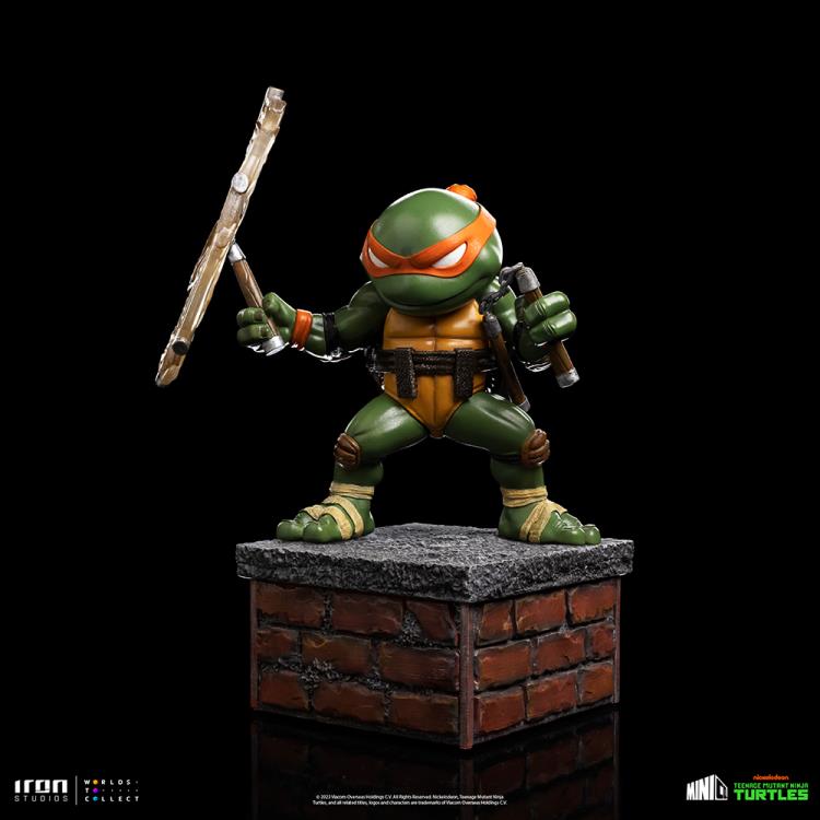 Iron Studios Mini Co Nickelodeon Teenage Mutant Ninja Turtles (Michelangelo, Leonardo, Donatello, Raphael) [SDCC PX]