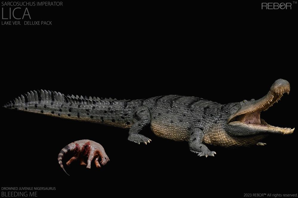 Rebor 1/35 Museum Class Replica - Sarcosuchus imperator "Lica" (Lake Ver.) [Deluxe Pack]