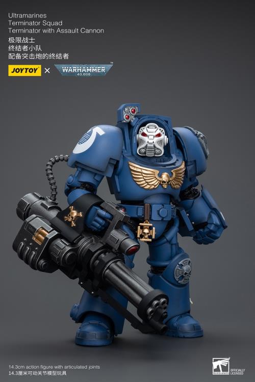 Joytoy 1/18 Warhammer 40k Ultramarines Terminator Squad Terminator with Assault Cannon (2025)