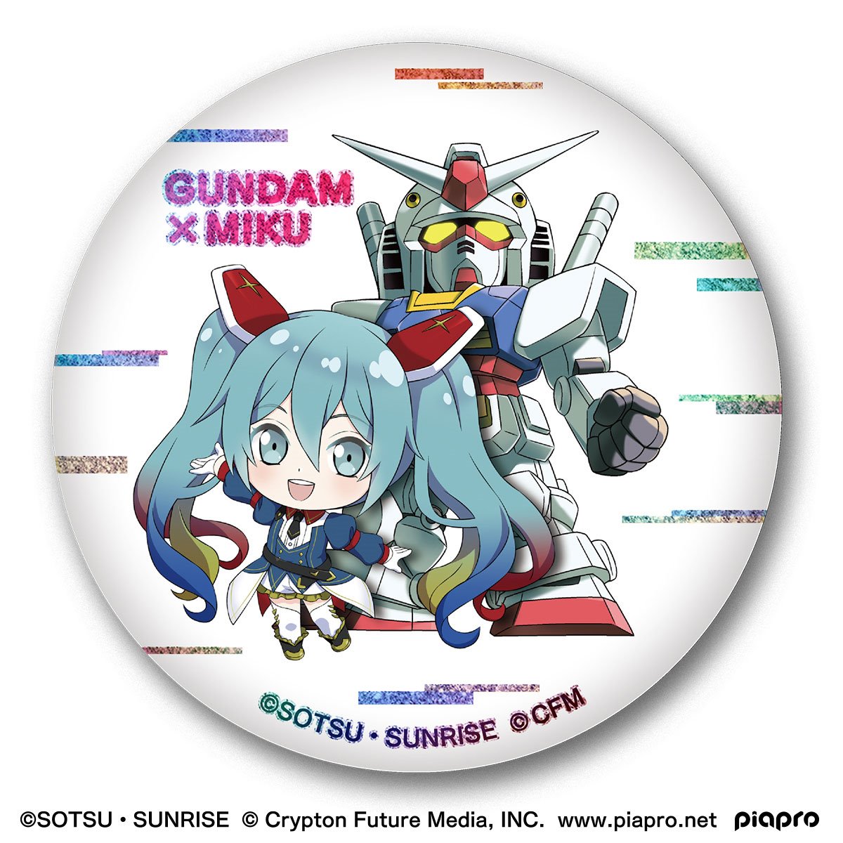 Bandai Namco Gundam x Miku Memorial Can Badge Set