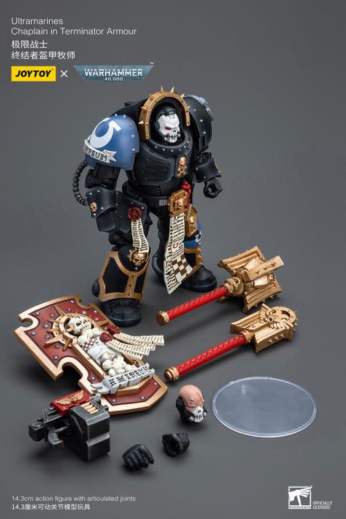 Joytoy 1/18 Warhammer 40k Ultramarines - Chaplain in Terminator Armour