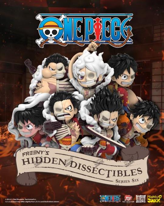 Mighty Jaxx Freeny’s Hidden Dissectibles One Piece - Luffy's Gears Edition [Box of 6]
