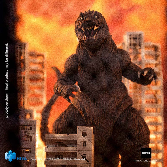 Hiya Toys Exquisite Basic Godzilla, Mothra and King Ghidorah: Giant Monsters All-Out Attack 2001 - Godzilla [Dented Box]