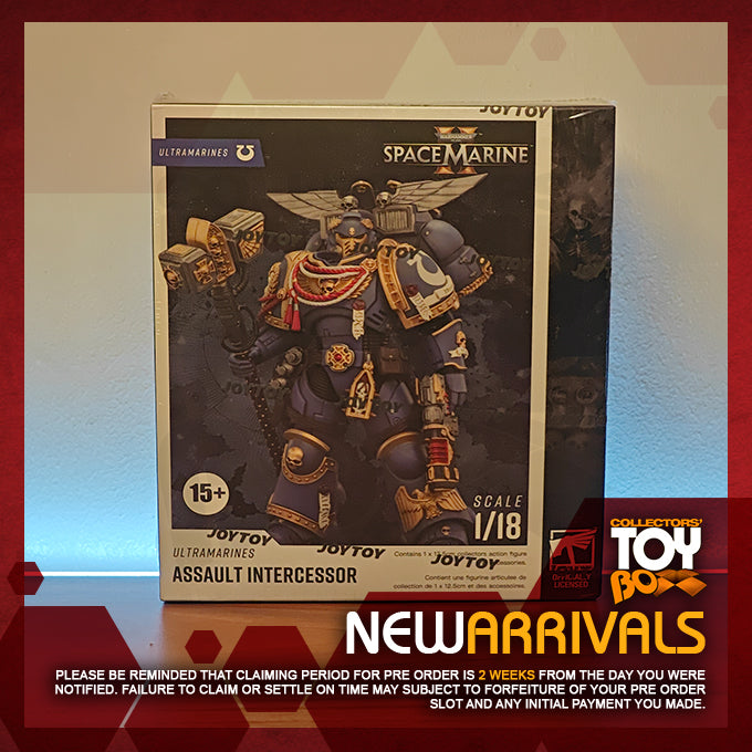 Joytoy 1/18 Warhammer 40k Space Marine II Game Edition Ultramarines Assault Intercessor with Jump Pack