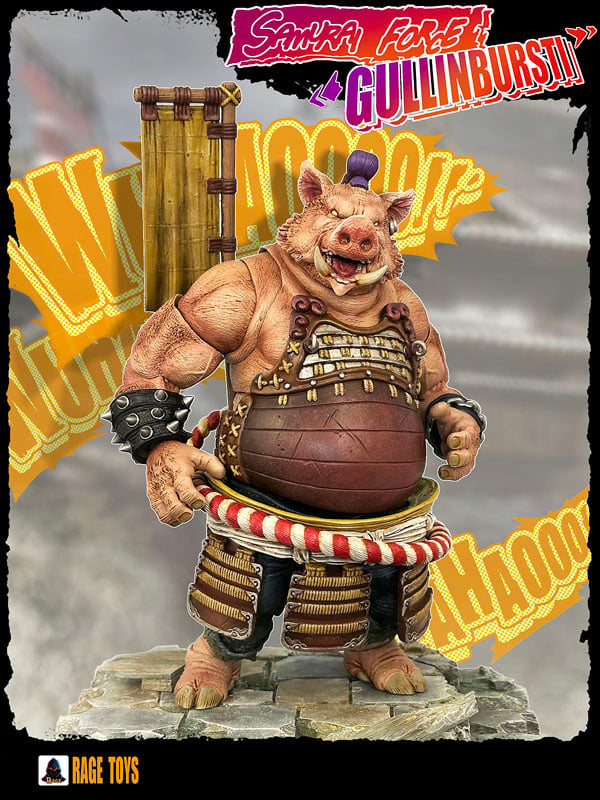 Rage Toys Samurai Force Gullinbursti (Bebop) with Jacket Accessories