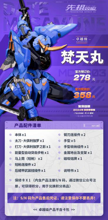 Moshow Toys Progenitor Effect Illustrious Class MCT-J03 Date Masamune