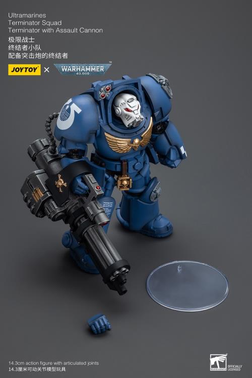 Joytoy 1/18 Warhammer 40k Ultramarines Terminator Squad Terminator with Assault Cannon (2025)