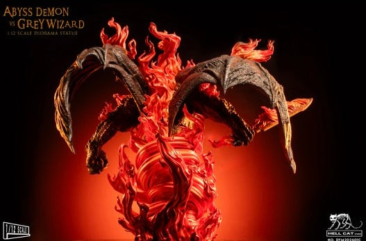 [BUNDLE] Hell Cat Studio 1/12 Grey Wizard Vs Abyss Demon Balrog Statue