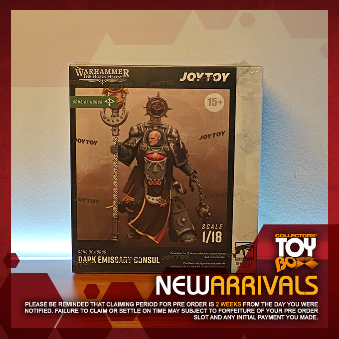 Joytoy 1/18 Warhammer The Horus Heresy Sons of Horus Dark Emissary Consul with Staff of Dark Authority
