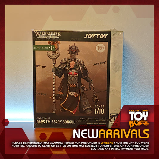 Joytoy 1/18 Warhammer The Horus Heresy Sons of Horus Dark Emissary Consul with Staff of Dark Authority