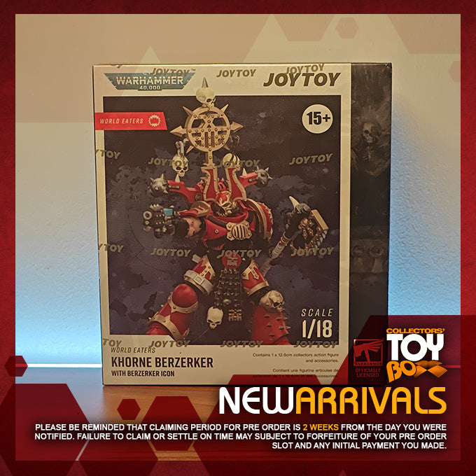Joytoy 1/18 Warhammer 40k World Eaters - Khorne Berzerker with Berzerker lcon