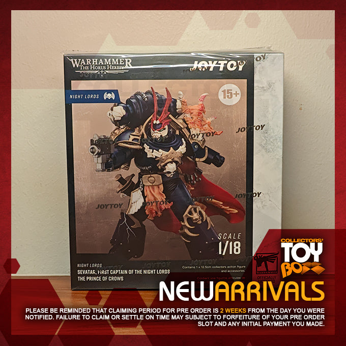 Joytoy 1/18 Warhammer The Horus Heresy Night Lords Sevatar, First Captain of the Night Lords The Prince of Crows