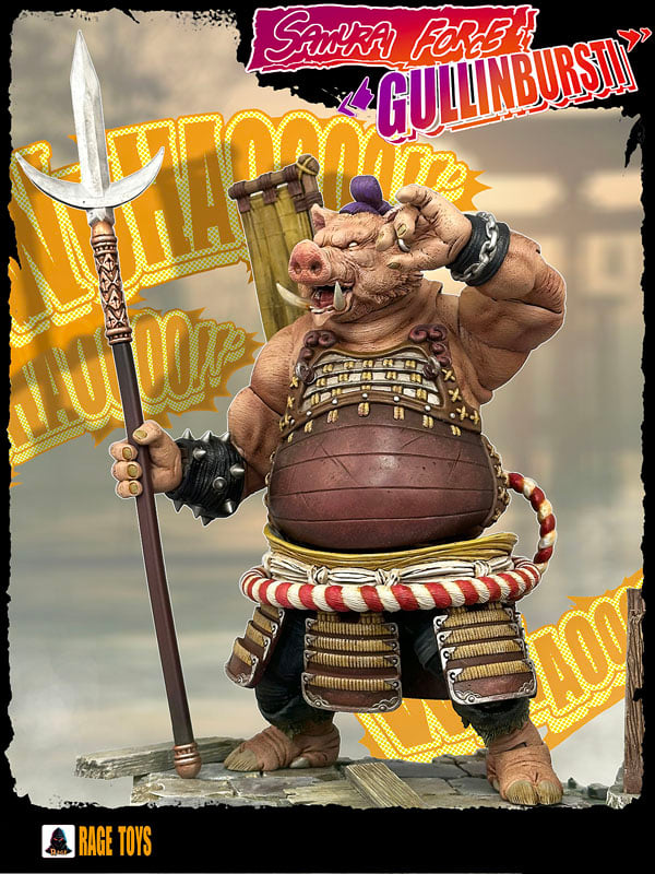 Rage Toys Samurai Force Gullinbursti (Bebop) with Jacket Accessories