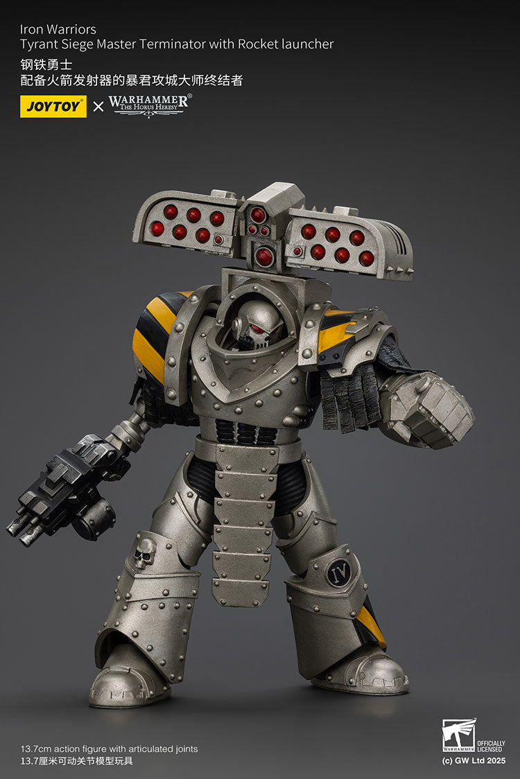Joytoy 1/18 Warhammer The Horus Heresy lron Warriors - Tyrant Siege Master Terminator with Rocket Launcher