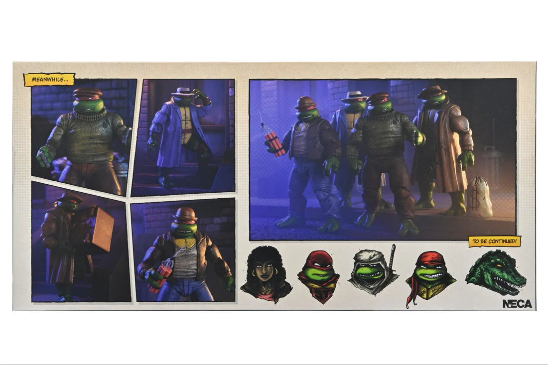 Neca Ultimate Teenage Mutant Ninja Turtles Mirage Comics - Gangster Turtles 4 Pack