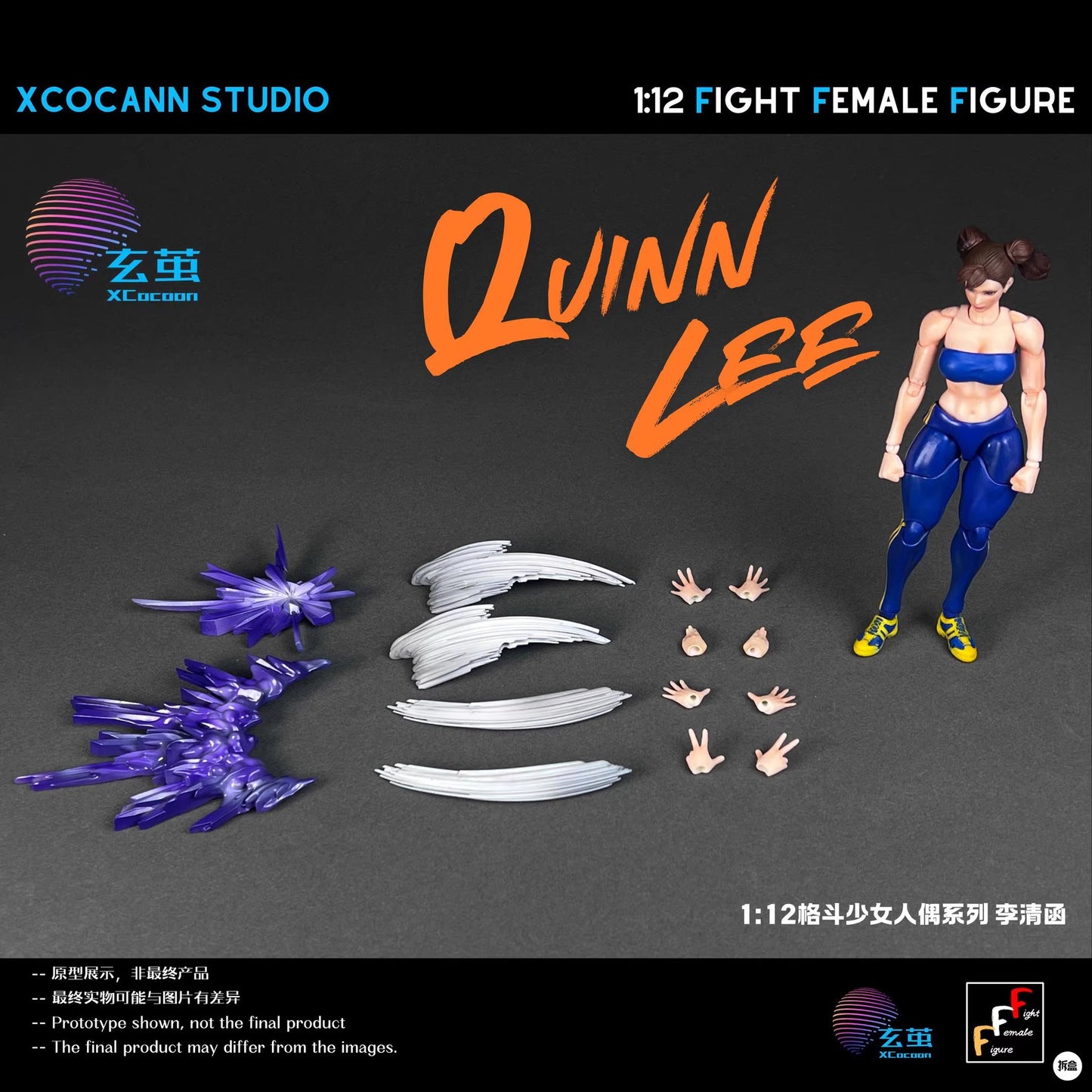 Xcocann Studio 1/12 Quinn Lee + Mountain Moon PJ01 Block Accessory Kit