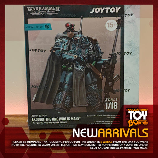 Joytoy 1/18 Warhammer The Horus Heresy Alpha Legion - Exodus 'The One who is Many’ With Sniper Rifle And Power Dagger