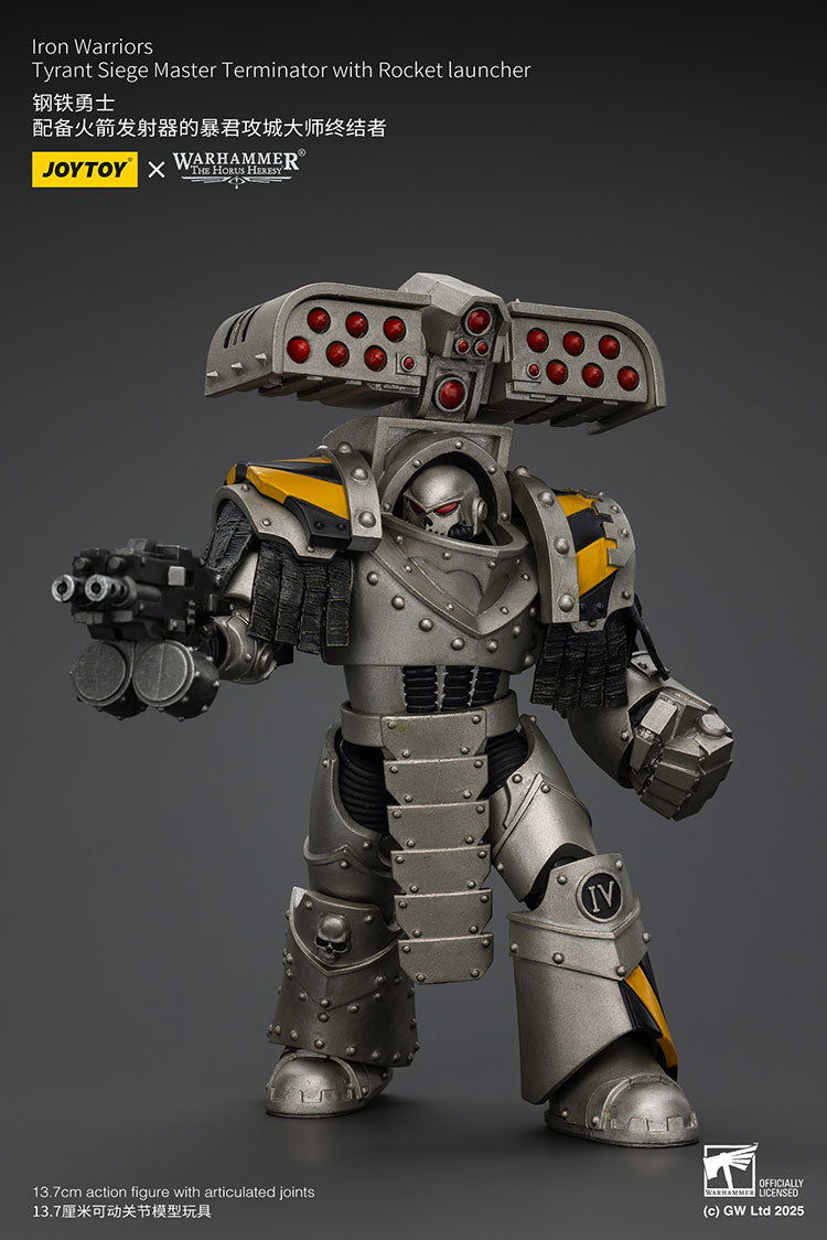 Joytoy 1/18 Warhammer The Horus Heresy lron Warriors - Tyrant Siege Master Terminator with Rocket Launcher